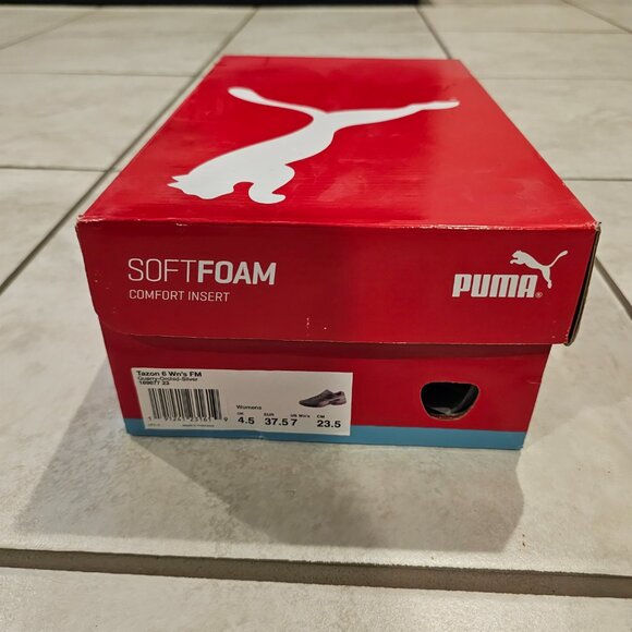 Size 7 PUMA Tazon 6 Women's Synthetic Leather Upper Gray Running Shoes Sneakers - Picture 8 of 8